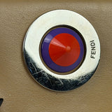 Fendi Beige Monster Face Leather Long Wallet