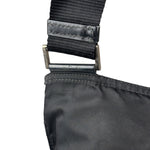 Prada Vintage Black Nylon Crossbody Bag