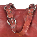 Christian Dior Burgundy Leather Gaucho Saddle Large Shoulder Bag