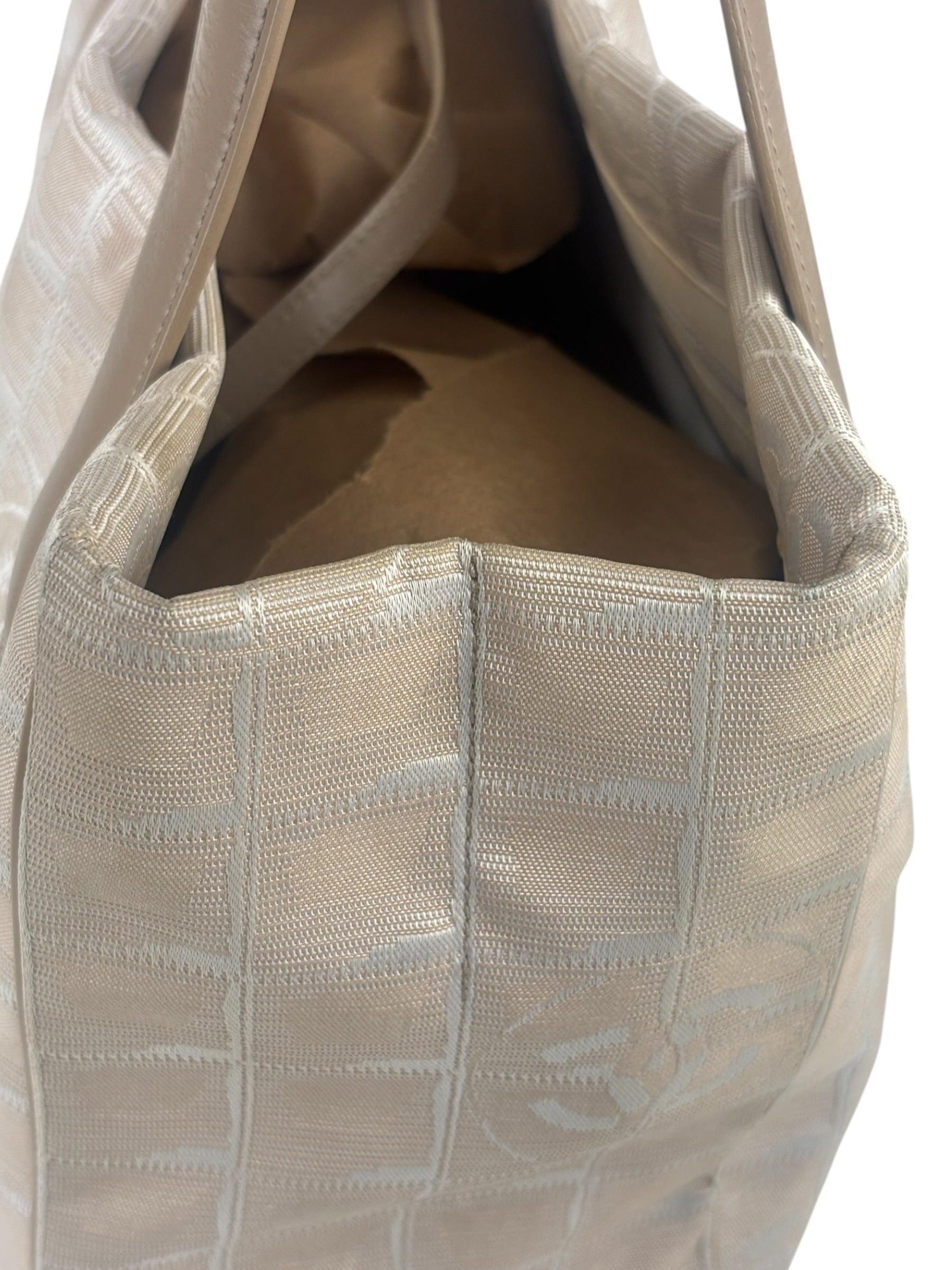 Chanel Beige Travel Line Nylon Shoulder Bag-2003