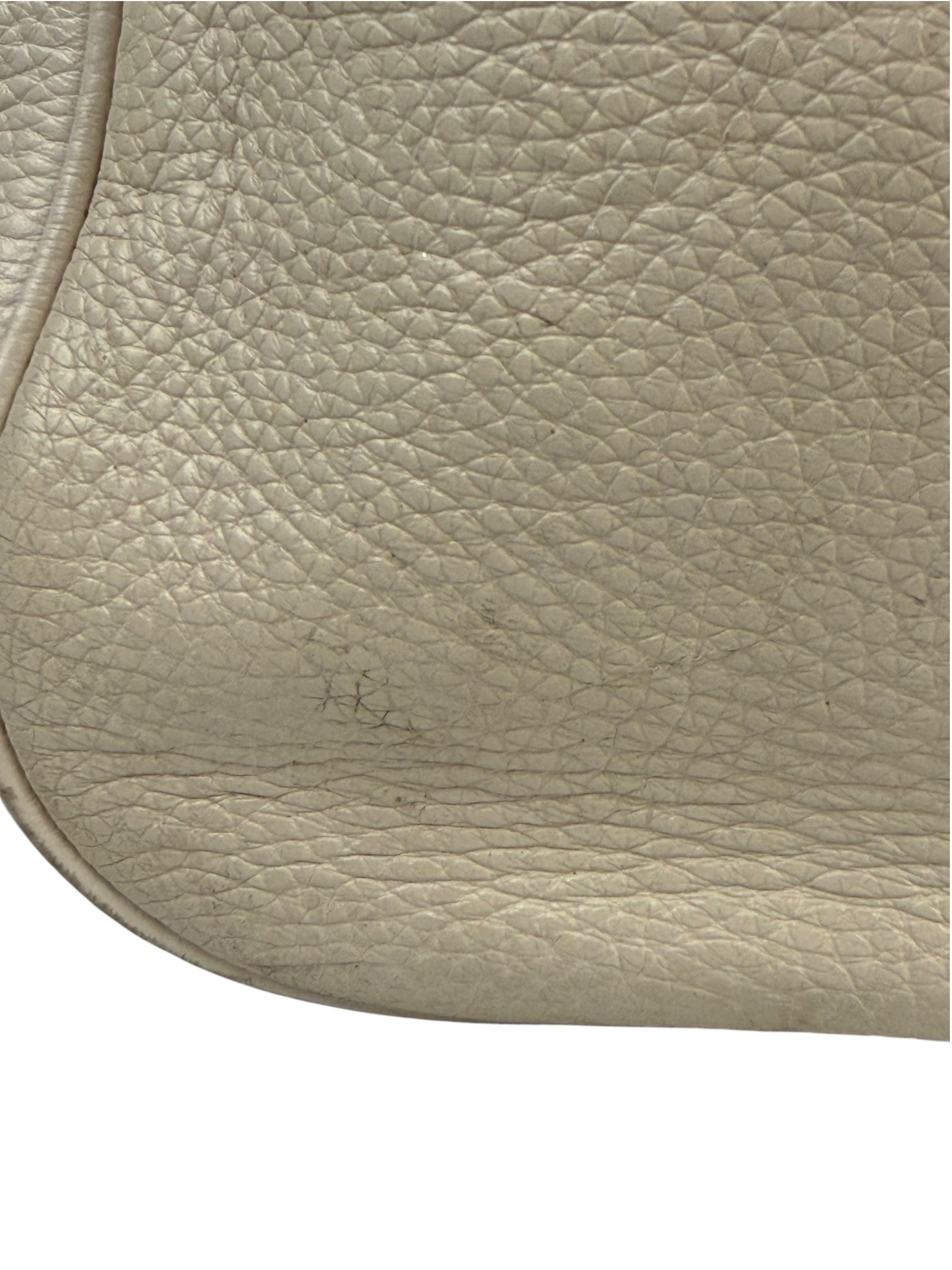 Coach Cream Pebbled Leather Hobo Bag