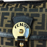 Fendi Vintage Zucca Pattern Canvas Shoulder Bag