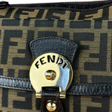 Fendi Vintage Zucca Pattern Canvas Shoulder Bag