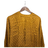 Christian Dior Mandarin Collar Jacquard Silk Shirt
