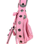 Balenciaga Pink Denim Le Cagole Shoulder Bag