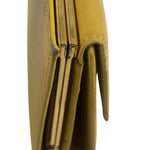 Yves Saint Laurent Yellow Leather Square Compact Wallet