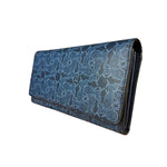 Celine Blue Coated Canvas Long Wallet