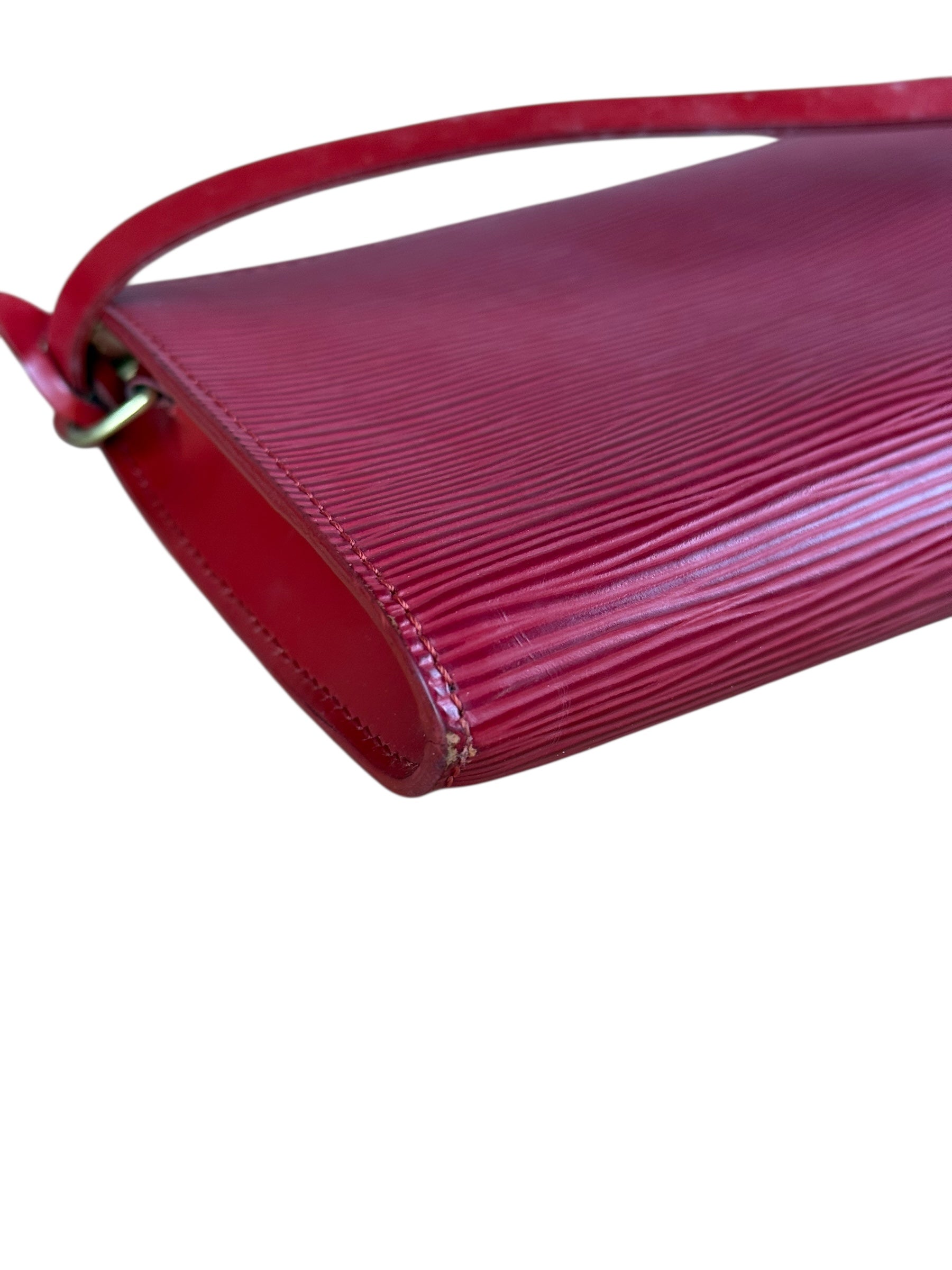 Louis Vuitton Red Epi Leather Pochette