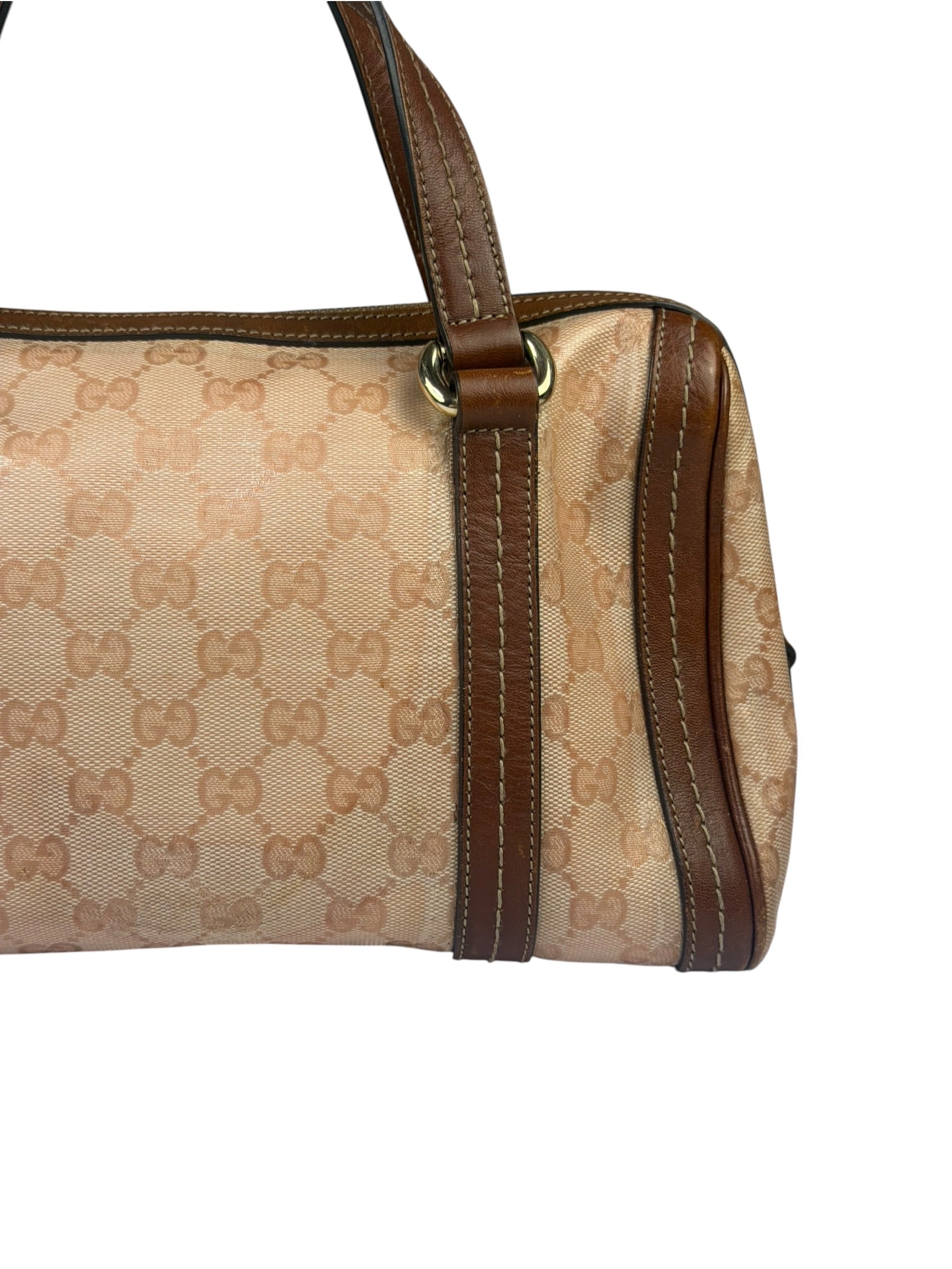 Gucci Pink GG Crystal Duchessa Boston Bag