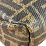 Fendi Black Leather Trim Zucca Small Camera Bag