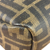 Fendi Black Leather Trim Zucca Small Camera Bag