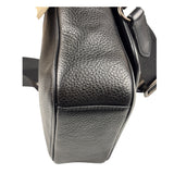 Coach Black Pebbled Leather Lucas Crossbody Bag