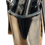 Chanel Glossy Black Patent Leather Chocolate Bar Tote Bag