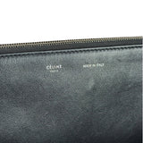Celine Black Leather/Suede Trapeze Medium Handbag