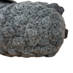 Fendi Grey Wool Crochet FF Baguette Shoulder Bag