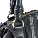 Prada Black Tessuto Nylon/Nappa Leather Waves Two-Way Bag