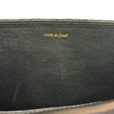 Chanel Black Lizard Leather Envelope Flap Bag 1986