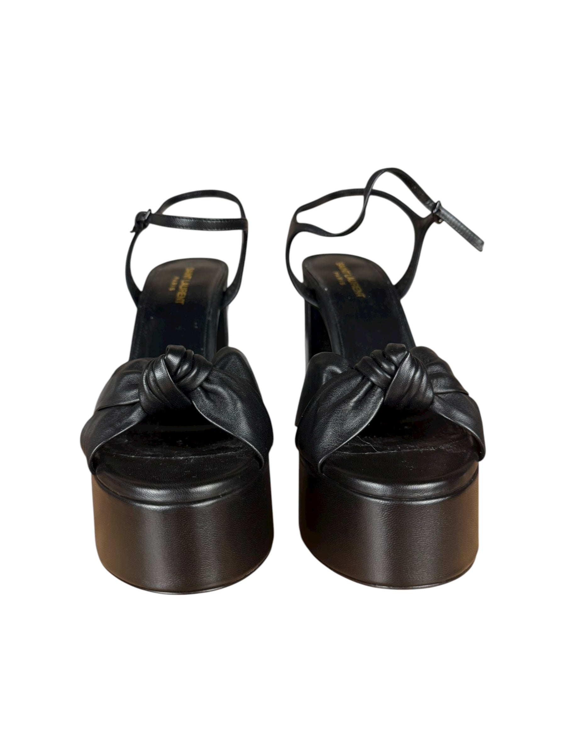 YSL 145MM Leather Platform Pumps