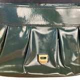 Fendi Vintage Green Patent Leather B Handbag