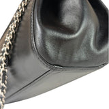 Chanel Black Leather Mademoiselle Accordion Flap Bag 2000
