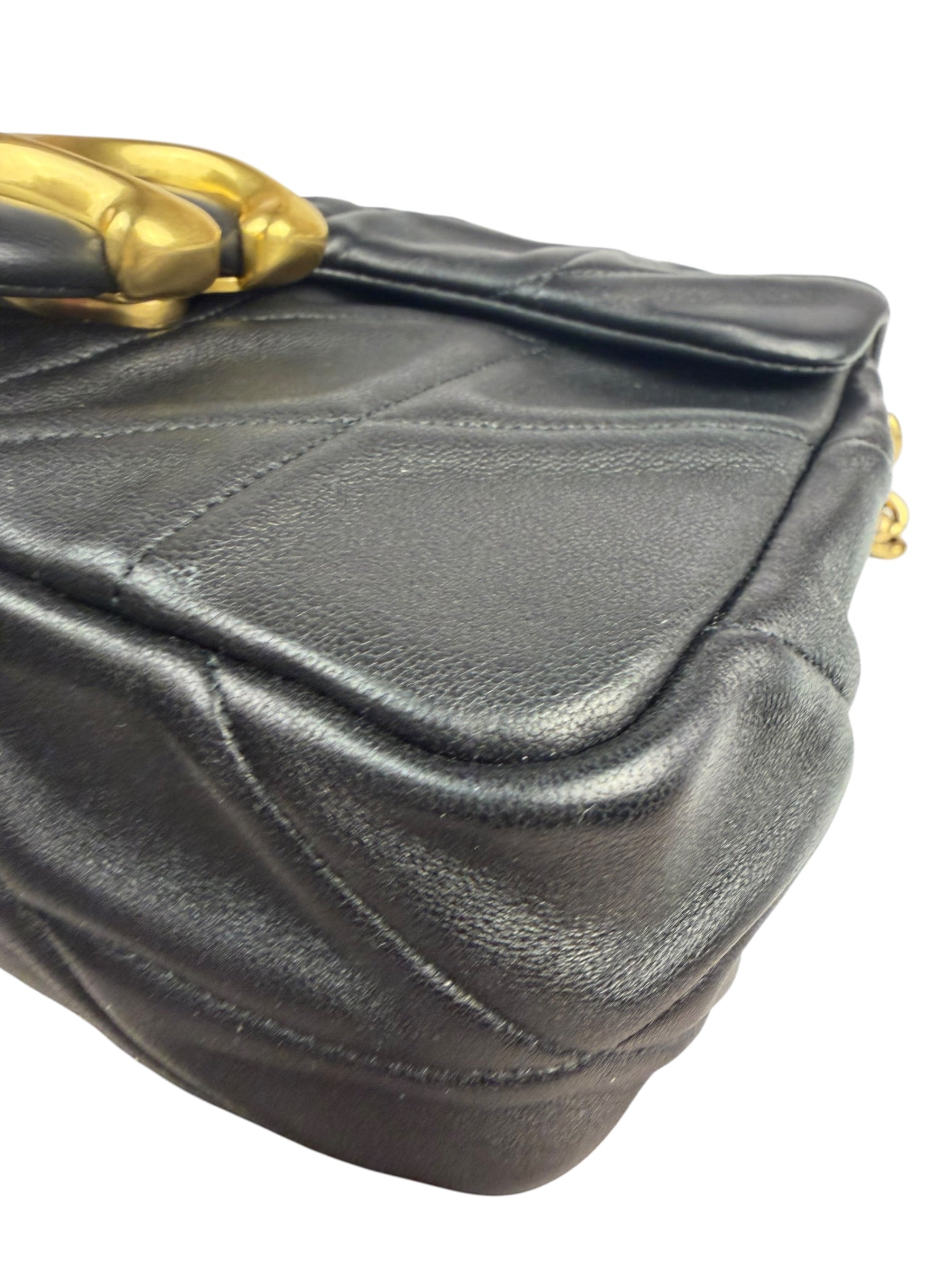 Coach Black Nappa Leather Tabby Shoulder Bag