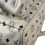 MCM Beige Leather Monogram Medium Stark Backpack