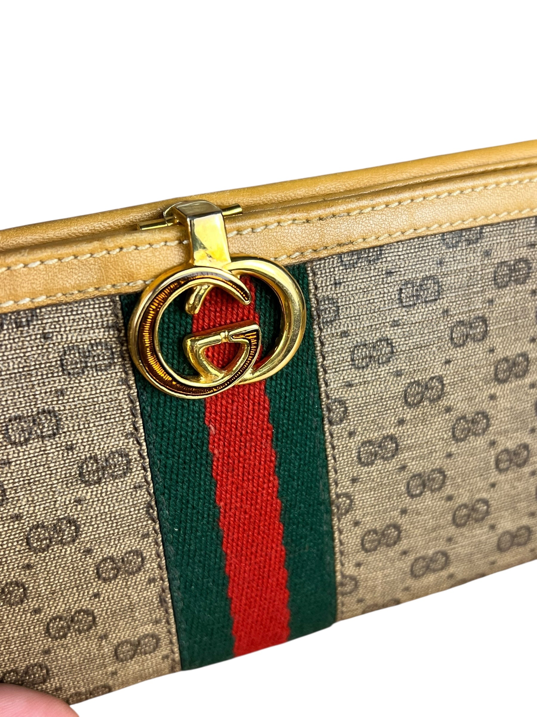 Gucci GG Vintage Sherry Line Long Wallet
