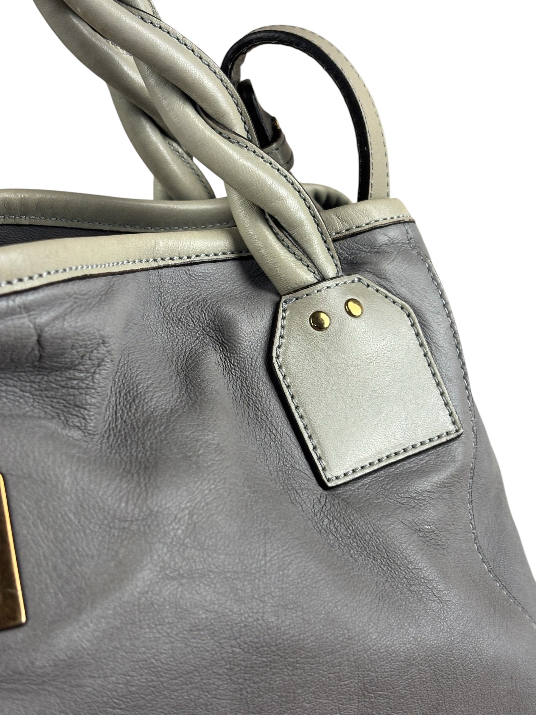Chloé Vintage Grey Leather Shoulder Bag
