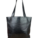 Chanel Black Lambskin CC Swirl Pattern Tote 2000