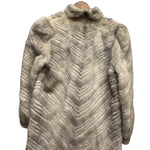 Shimizu Vintage Grey Mix Fur Long Coat