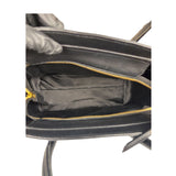 Miu Miu Black Leather Nappa Biker Tote Bag