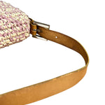 Fendi Raffia Crochet Baguette