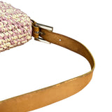 Fendi Raffia Crochet Baguette