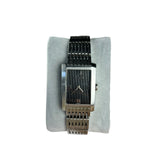 Gucci Black Tank Stainless Band