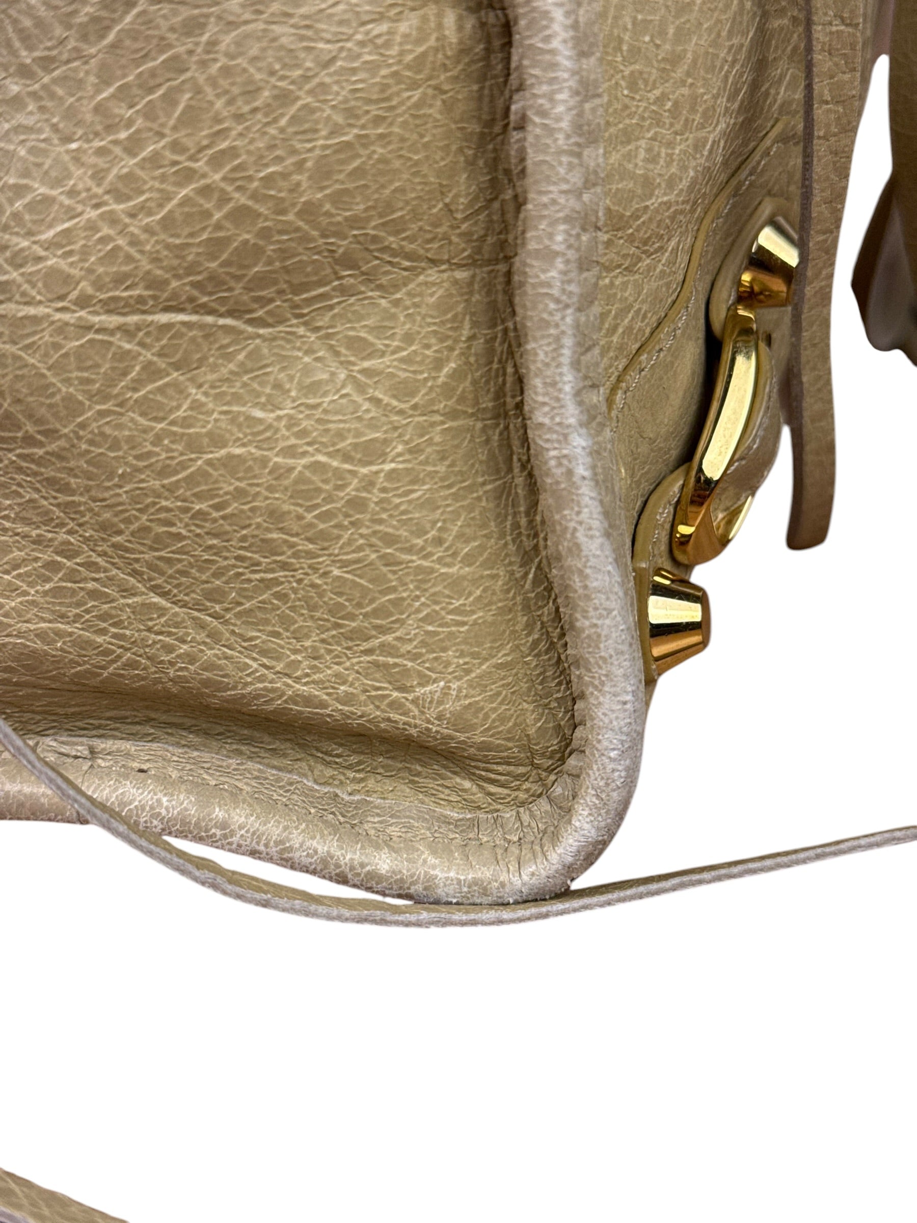 Balenciaga Beige Leather Le City Small Two-Way Bag