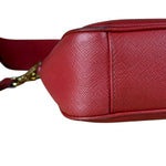 Prada Re-Edition Saffiano Leather Shoulder Bag Red