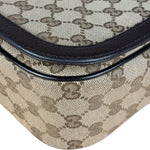 Gucci GG Canvas Print Flap Messenger Bag