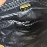 Loewe Gold Leather Anagram Shoulder Bag
