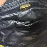 Loewe Gold Leather Anagram Shoulder Bag