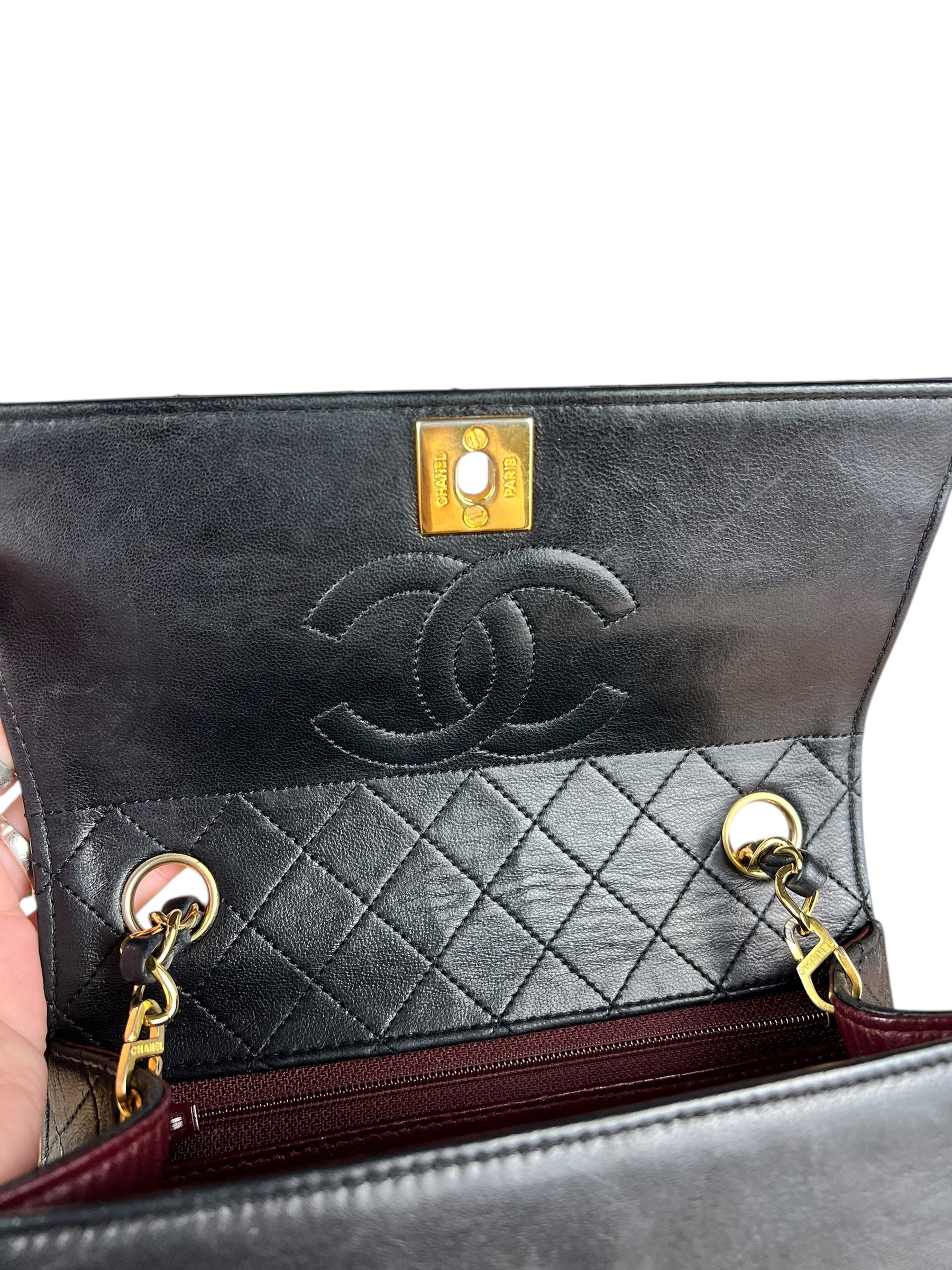 Chanel Neo Executive Black Lambskin 1990