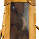 Louis Vuitton Vintage Brown Leather/PVC Monogram Ambre Tote