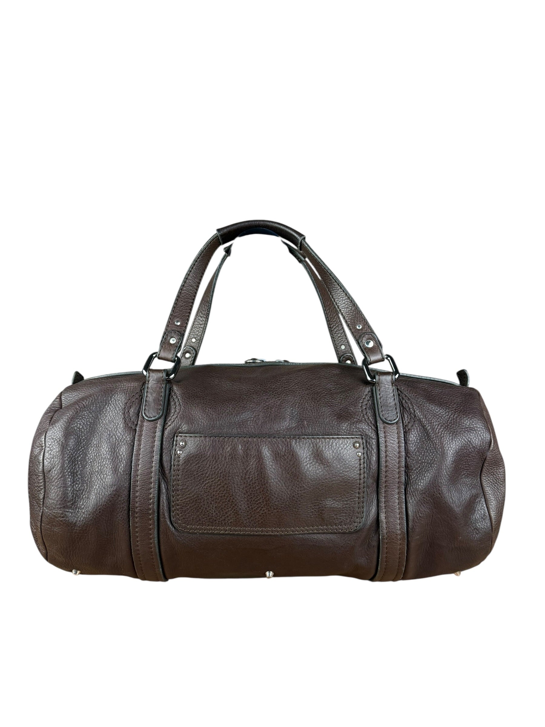 Chloé Brown Leather Mr. Paddington Boston Bag