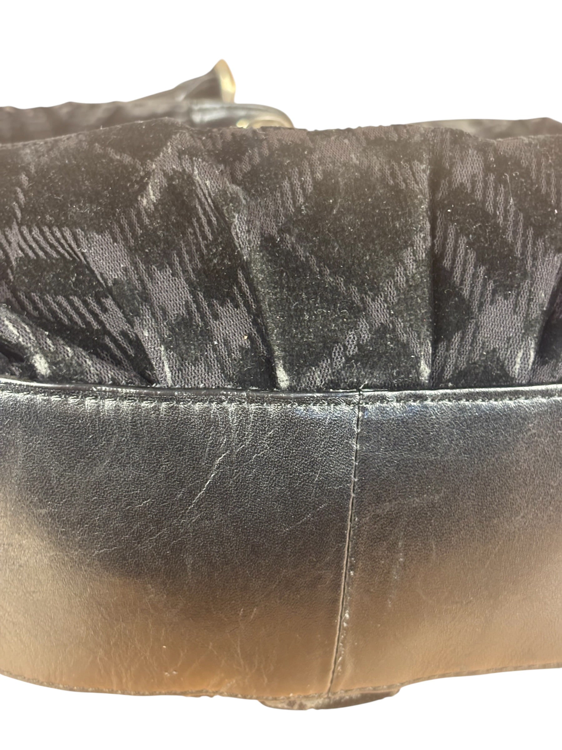 Burberry Black Tonal Check Maskell Hobo Bag