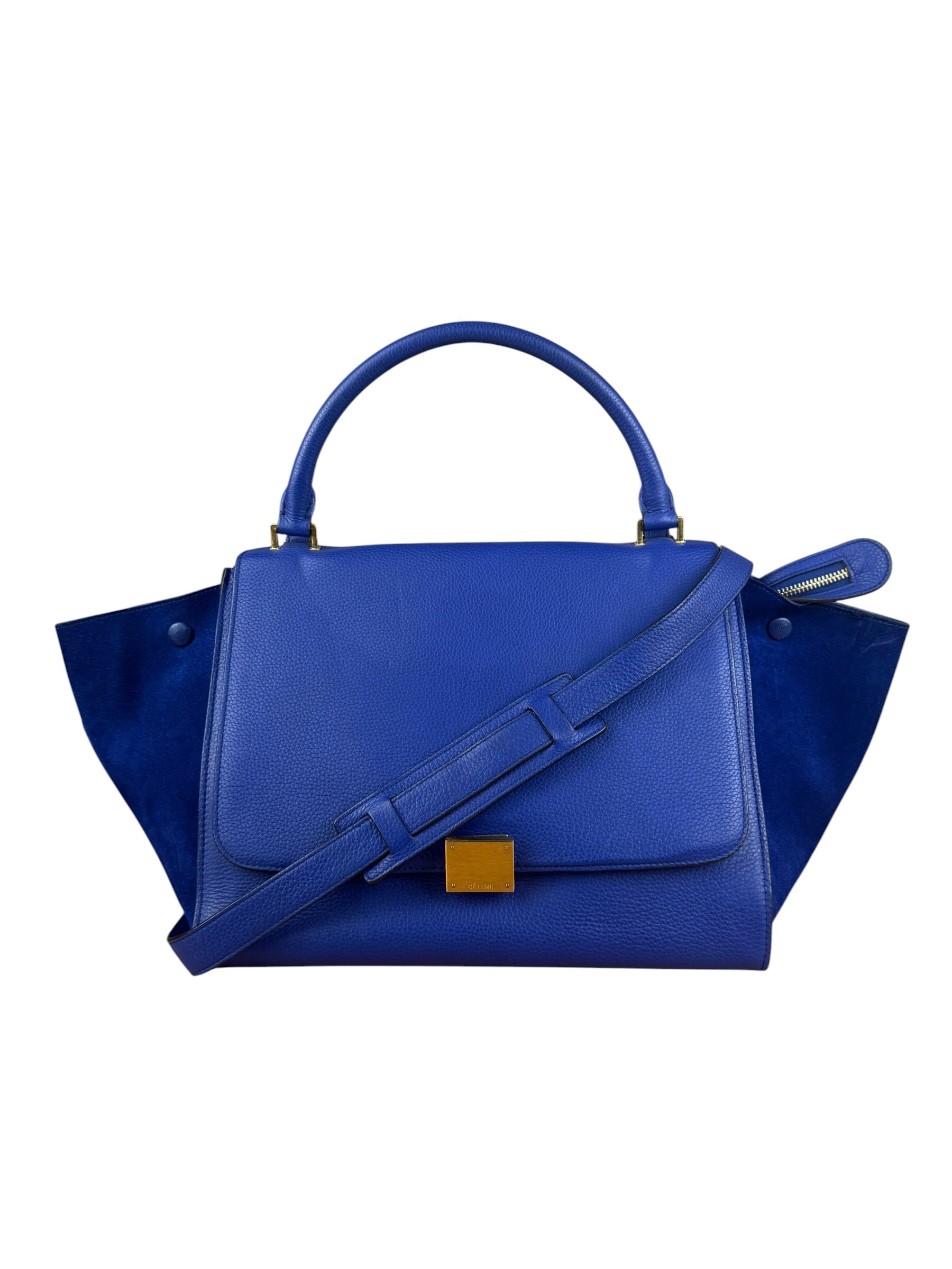 Celine Blue Trapeze Two-Way Bag