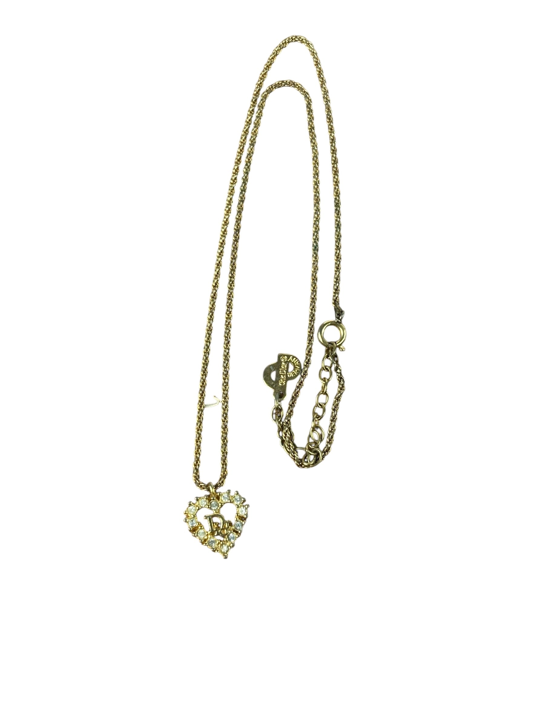 Christian Dior Heart Necklace