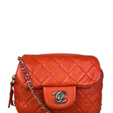 Chanel Red Quilted Mini Flap Wallet on Chain Bag 2011