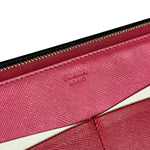 Prada Saffiano Leather Snap Long Wallet Black