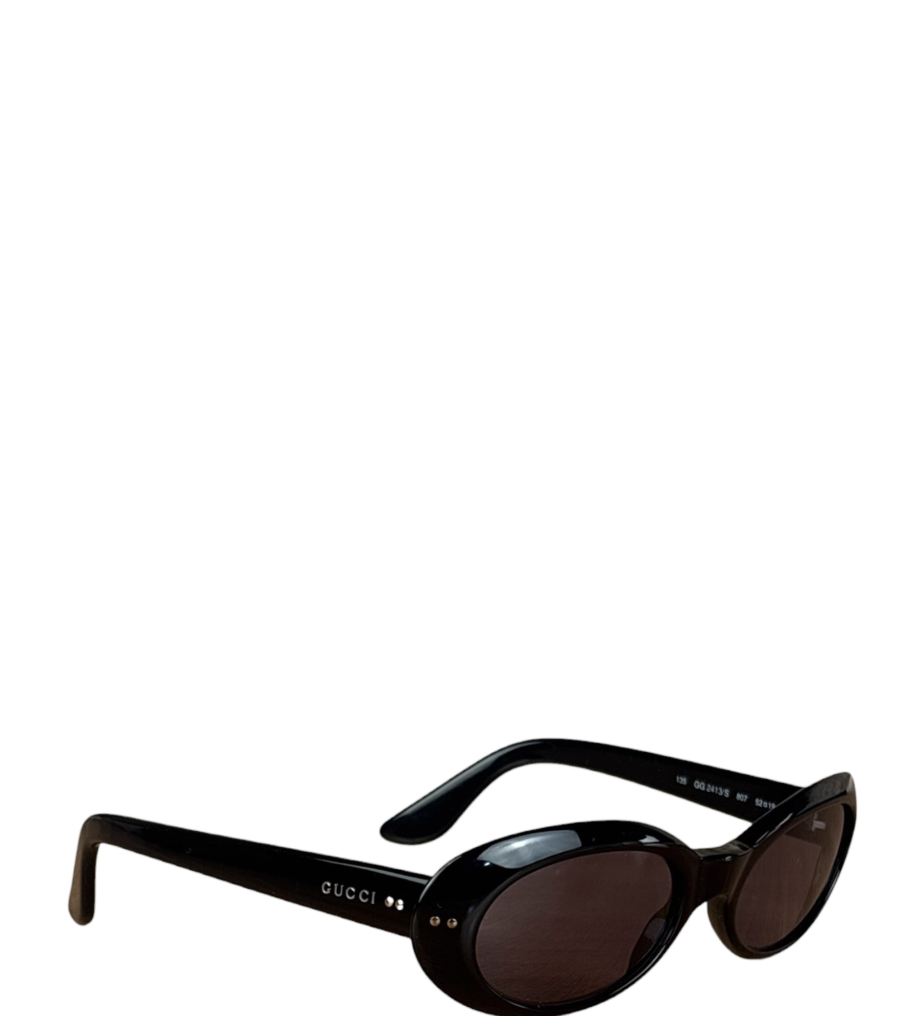 Gucci Black Oval Sunglasses ssed