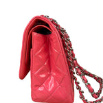 Chanel Pink Patent Leather Double Flap Bag 2012