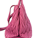 Miu Miu Pink Nappa Leather 2Way Tote Bag